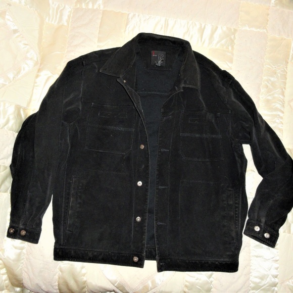 suede jean jacket mens